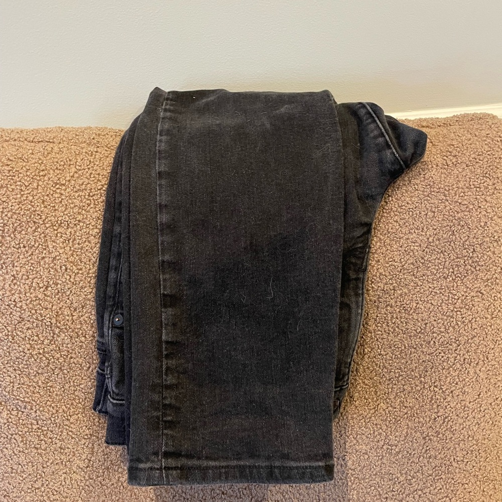 Lucky Brand Men's Dark Black Straight Jeans